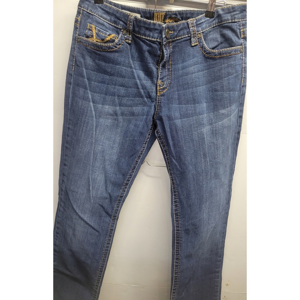 KUT from the Kloth Stevie Straight Leg‎ Jeans Women's Size 12 Blue Denim